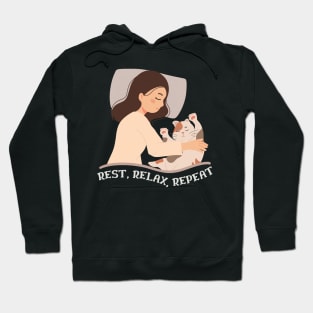 Happy Labor Day Orange Cat Hoodie